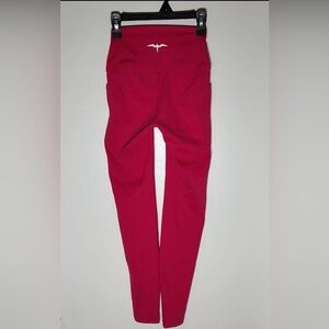 NWT Iwa Women's Red Quick Drying High Waisted Yoga Leggings Size XS
